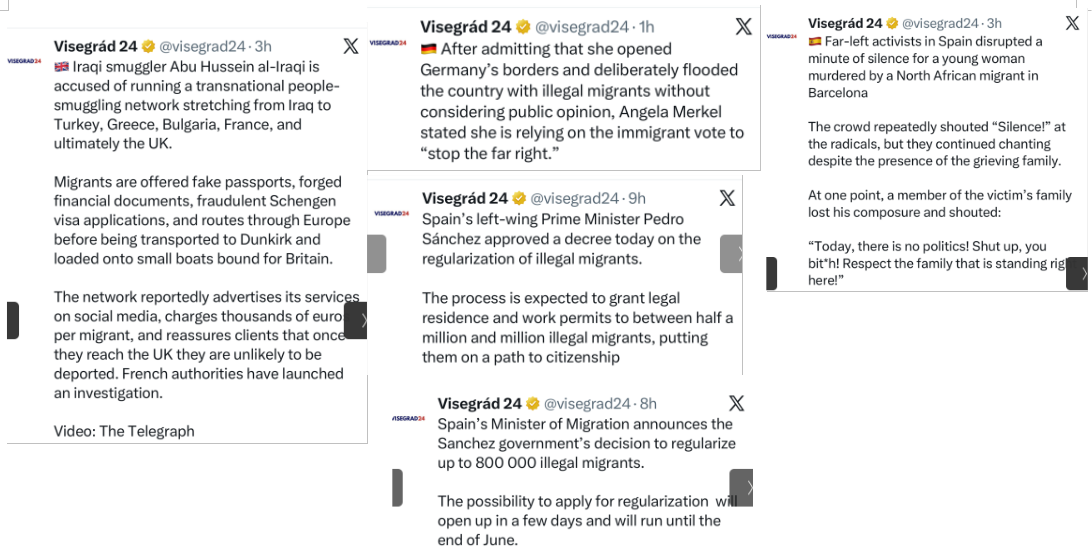 Raccolta di tweets sui flussi migratori in Europa e negli USA